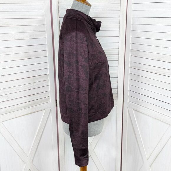 Spyder Active Half Zip Mock Neck Pullover Top Plum Purple Medium - Picture 2 of 15